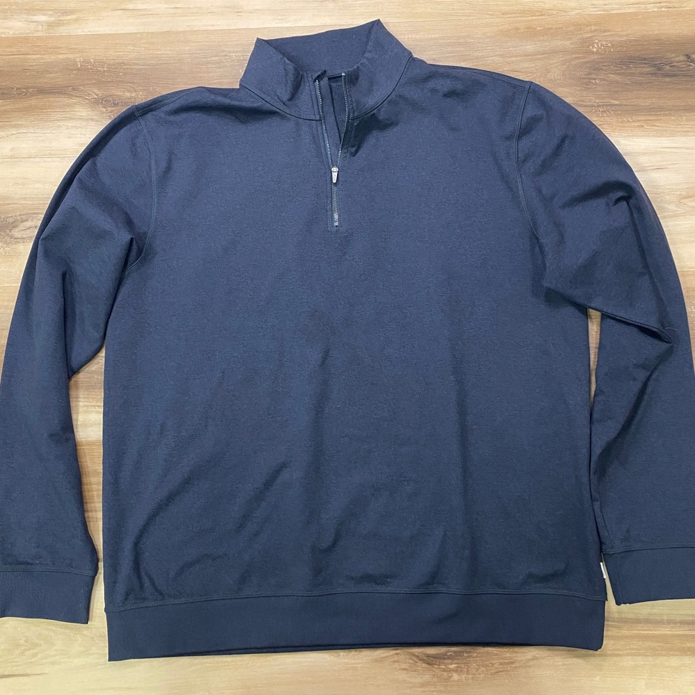 Vuori Coronado Half Zip XXL Pullover Fleece Activewear Gray